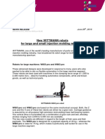 New WITTMANN Robots For Large and Small Injection Molding Machines