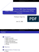 BPSK Supressed Carrier NRZ Data Demodulation Using Costas Loop On Actel Microsemi FPGA