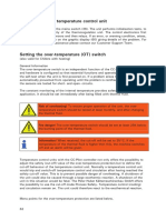 Switching On The Temperature Control Unit: Risk of Overheating! To Ensure Proper Operation of The Unit, The Over