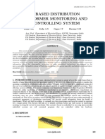 GSM Based Distribution Transformer Monitoring and Controlling System Ijariie1748