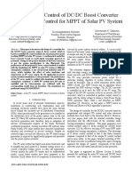 Modeling and Control of DC-DC Boost Converter Using K-Factor Control For MPPT of Solar PV System