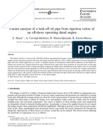 Failure Analysis of A Leak-Off Oil Pipe From Injection Valves of An Off-Shore Operating Diesel Engine