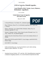 United States v. Wendell Cole, Howard Masters, B.K. Taylor, Larry Masters, Defendants, 755 F.2d 748, 11th Cir. (1985)