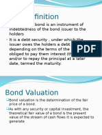 Bond Valuation NTHMC