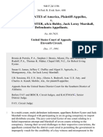 United States v. Robert Irving Eyster, A/K/A Bobby, Jack Leroy Marshall, 948 F.2d 1196, 11th Cir. (1991)