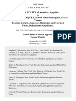 United States v. Luis Bueno-Risquet, Marta Pinto-Rodriguez, Maria Torres, Esteban Zarate, Juan Jose Quinones and Carmen Pinto, 799 F.2d 804, 2d Cir. (1986)