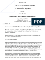 United States v. Jack Matalon, 445 F.2d 1215, 2d Cir. (1971)