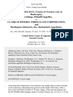 Carlyle Michelman, Trustee of Textura, Ltd. in Bankruptcy Proceedings v. Clark-Schwebel Fiber Glass Corporation, and Burlington Industries, Inc., 534 F.2d 1036, 2d Cir. (1976)