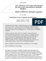 Joyce Jones, Martha L. Edwards, Lou Cooper and Vincent E. Jackson, Individually and As Class Representatives v. Ford Motor Credit Company, 358 F.3d 205, 2d Cir. (2004)