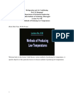 Lec8 - Methods of Producing Low Temperatures