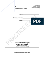 Istqb Ctel Test Manager Sample Exam Paper v2011 Release Version