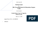 Samuel Lopez v. Parsippany Troy-Hills Township Board of Education, Eugene Vasile, 178 F.3d 1279, 3rd Cir. (1999)