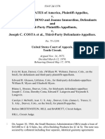 United States v. Julius C. Immordino and Joanne Immordino, and Third-Party v. Joseph C. Costa, Third-Party, 534 F.2d 1378, 3rd Cir. (1976)