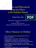 Fractures and Dislocations About The Elbow in The Pediatric Patient