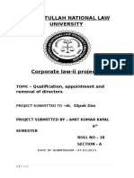 Copporate Law - II Project