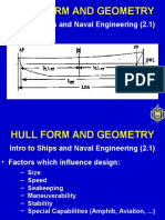 Hull Form and Geometry