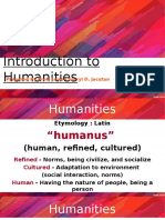 Lesson 1-Introduction To Humanities