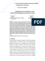 A Dea Comparison of Systematic and Lump Sum Investment in Mutual Funds