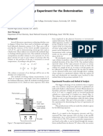 A Simple Laboratory Experiment For The Determination of Absolute Zero