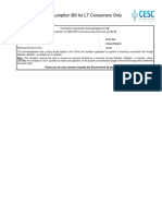 Electricity Consumption Bill For LT Consumers Only: Transaction Successful Acknowledgement Slip