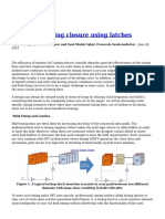 Enhanced Timing Closure Using Latches