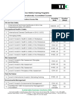 SBS List of Training Courses020615