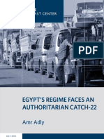 Egypt's Regime Faces An Authoritarian Catch-22