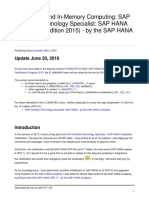 Sap Certified Technology Specialist Sap Hana Installation Edition 2015 by The Sap Hana Academy