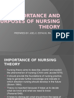 Importance and Purposes of Nursing Theory