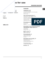 Hotpoint Ariston WML 601 Eu PDF