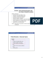 Finite Elements: Some Advanced Topics and Non-Linear (Implicit) Analysis