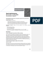 New Expt 8 Spectroscopy Lab Chlorophyll With SpectroVis