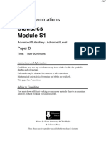 Solomon B QP - S1 Edexcel