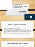 Leadership Development Practices in Samsung