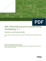 604: Administering and Troubleshooting Xendesktop 7.X: Hands-On Lab Exercise Guide