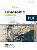 Dunedin Bus Timetable 130911 PDF