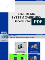 Sinumerik System Overview: General Information