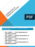 Generation of Operating Sstem