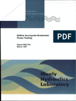 Ballina Accropode Breakwater Flume Testing - Report Mhl795 - 00.03.1997 - Manly Hydraulics Lab - Dept of