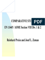 Comparative Study EN 13445 / ASME Section VIII Div. 1 & 2