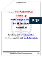 State Wise General GK Round Up (Full Set) - Download in PDF