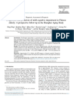 Progression and Predictors of Mild Cognitive Impairment in Chinese Elderly: A Prospective Follow-Up in The Shanghai Aging Study