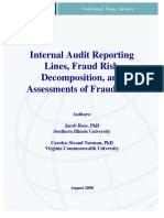 TheIIA 2008 - Internal Audit Reporting Lines, Fraud Risk Decomposition, and Assessments of Fraud Risk