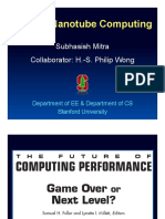 Carbon Nanotube Computing: Subhasish Mitra Collaborator: H.-S. Philip Wong