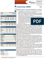 Indusind Bank (Indba) : Healthy Quarter Growth Momentum To Sustain