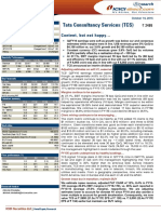 Tata Consultancy Services (TCS) : Content, But Not Happy