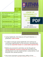 Usage of Sustainability On Highland Slide