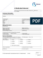 Order Form - Biznet Dedicated Internet