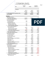 Y-T-D Budget Report - May 2010: Income