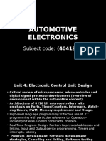 Automotive Electrical & Electronics